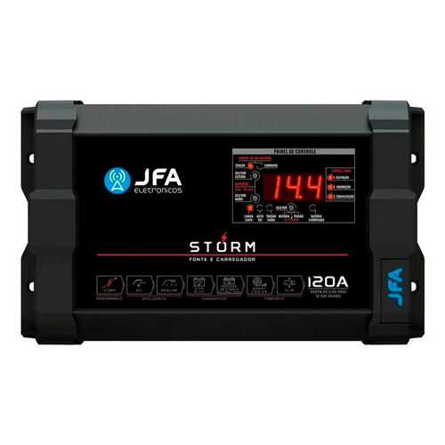 FONTE CARREGADOR BATERIA 120A STORM JFA