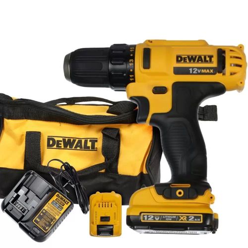 Paraf./Fur. a Bateria 12V Max Li-Ion 3/8 Pol. com Carregador e 2 Baterias - Dewalt - DCD710D2