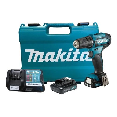 Parafusadeira Furadeira 12V Makita DF333DWYE C/Kit 2 Bateria Carregador e Maleta