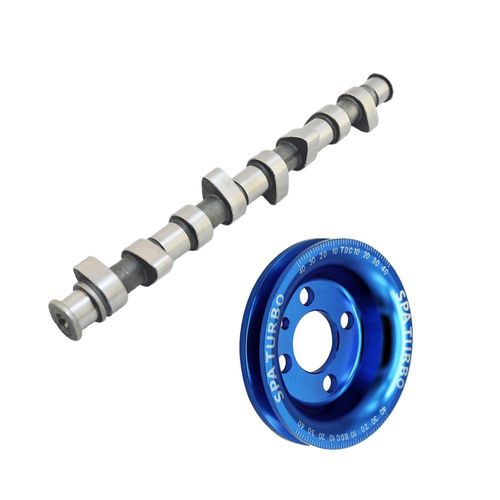 Comando de válvula billet VW AP 8V 288° para aspirado tucho mecânico + Polia De Virabrequim Racing VW AP 8V 100mm