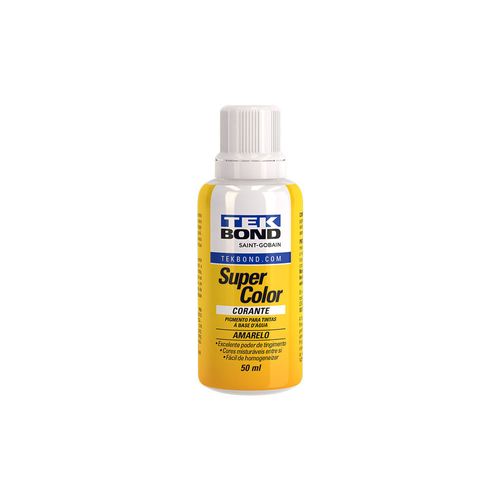 Corante Líquido Super Color 50Ml Amarelo - Tekbond
