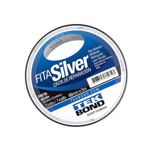 Fita Silver Prata 48Mm X 5M - Tekbond