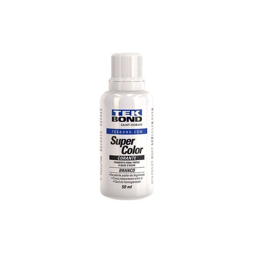 Corante Líquido Super Color 50Ml Branco - Tekbond