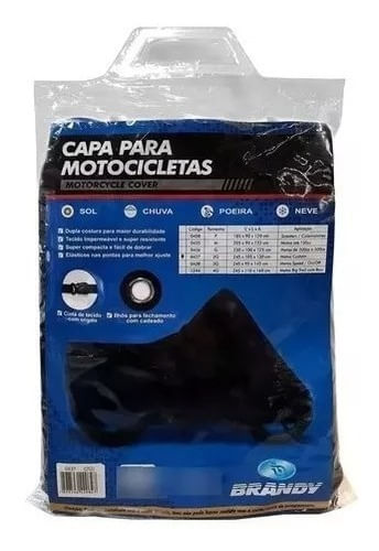 Capa Para Cobrir Moto Cinza Termica Tamanho 2g Brandy