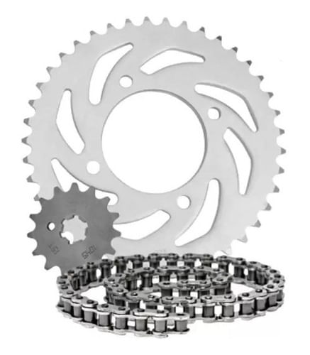 Kit Relacao Completa Yamaha Crypton 115 2014 Aço 1045 Scud