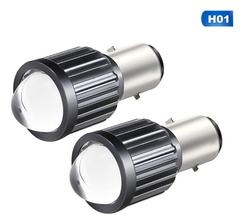 Lâmpada Luz Led H4 Ba20d Projetor Motocicleta Carro