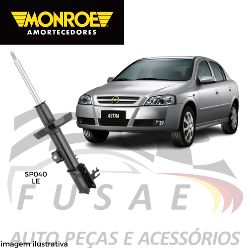 AMORTECEDOR DIANTEIRO LADO ESQUERDO MONROE SP040 ASTRA 1.8/2.0 APÓS 1998