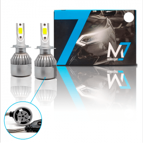 PAR DE LÂMPADAS LED HB4 M7 HEADLIGHT 3200 LUMENS 6000K 38W JR8
