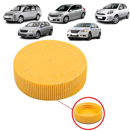 Tampa do Radiador Nissan Livinia 10-14/ March Após 2011/ Sentra 2007-2018/ Tiida 2008-2013/ Versa 2012-2018