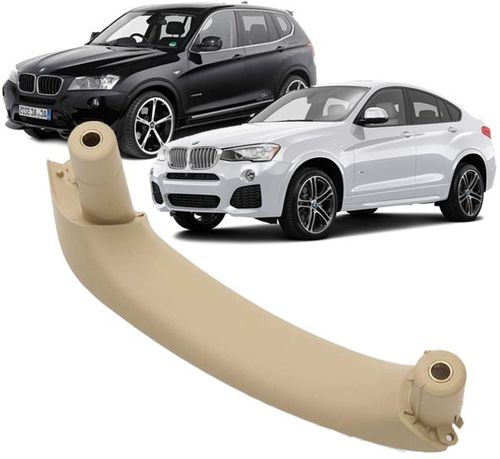 Puxador Porta Traseira Esquerda Bmw X3 F25 e X4 F26 de 2011 À 2017 - Bege Caramelo