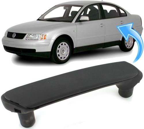 Puxador Porta Traseira Esquerda Preto do Passat e Variant 1998 a 2005