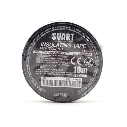 Fita isolante alta temperatura 10m x 19mm  - Techone