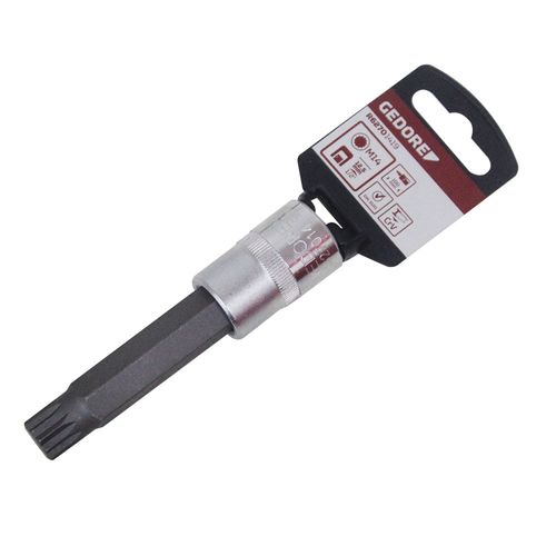 Soquete Multidentado Longo Encaixe  1/2 - 14MM - R62701419 - 3300476 - Gedore Red