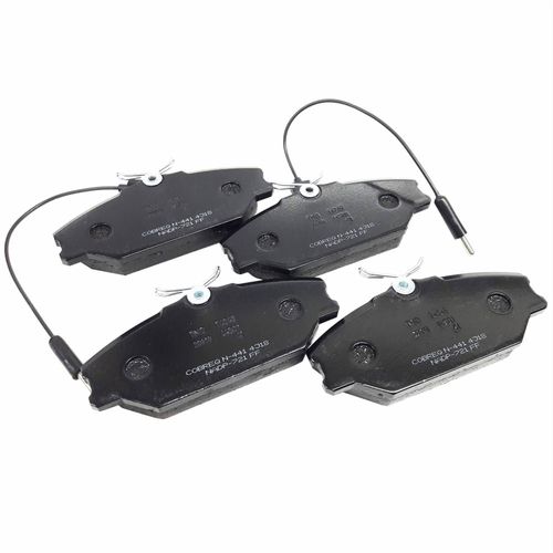 Jogo de Pastilhas do Freio Dianteiro Cobreq com Sensor Laguna Todos 91 até 2006 Megane Todos 97 até 2018 Scenic Todos 96 até 2010