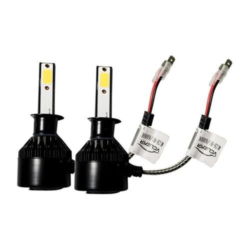 Par de Lâmpadas Farol Super Led H1  C6 Vclear 6000k  7600 Lumens