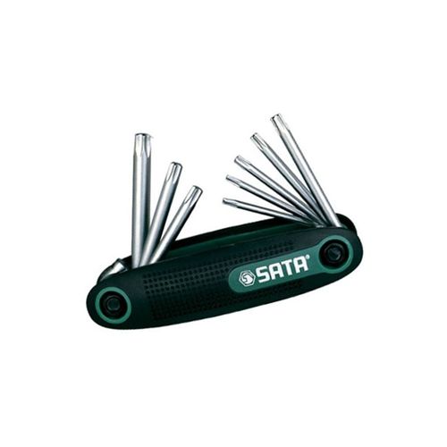 Jogo de Chaves Torx Tipo Canivete 8 Peças Sata