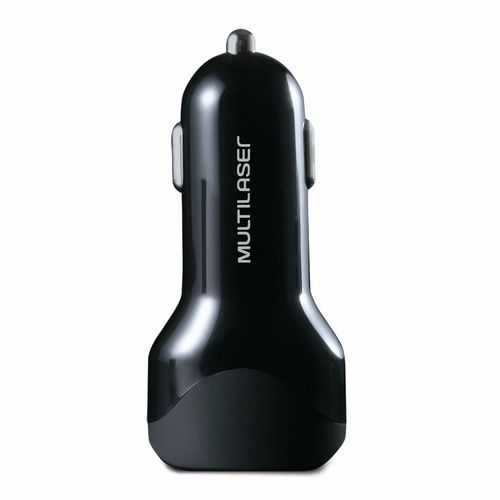 Carregador Automotivo Concept 2 Portas Usb Quick Charger Multilaser Preto - CB114