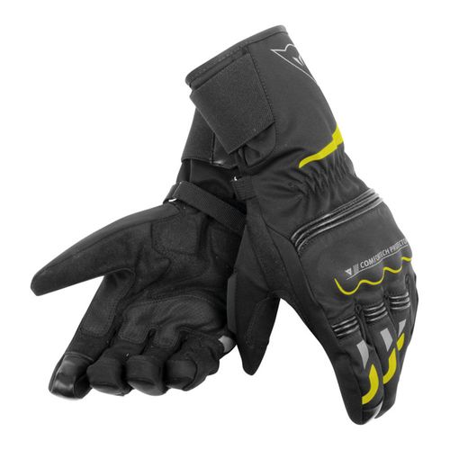 Luva Dainese Tempest D-dry Long Preto/amarelo M