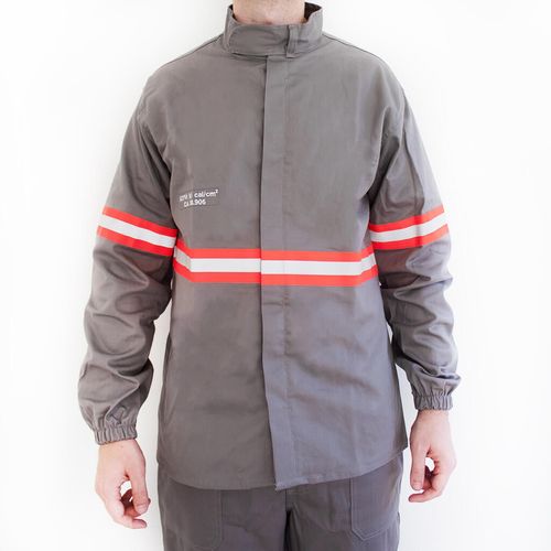 CAMISA RISCO II CINZA C/ REFLETIVO LARANJA