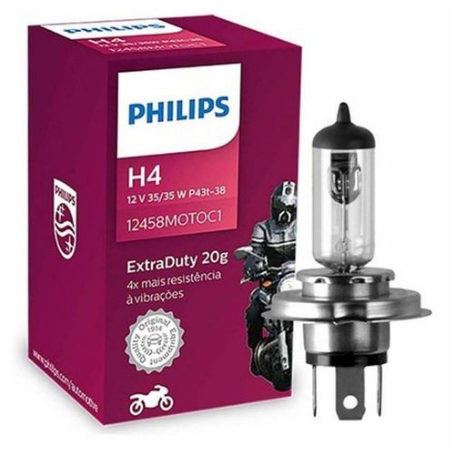 Lâmpada Farol H4 35/35w Titan 125 150 160 Ybr 125 Factor Cbx Twister Fazer 150 250 Philips