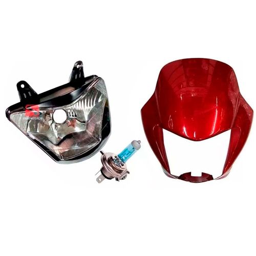 Farol Carenagem Frontal e Lâmpada Nx400 Falcon 2000 A 2008 Cores