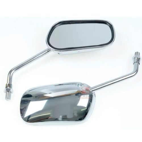 Retrovisor Mini Titan para Ybr Factor Cromado Par