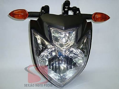 Kit Farol Fazer 250cc Nova 2011/2016 Para Adaptação na Antiga Sem Parafusos