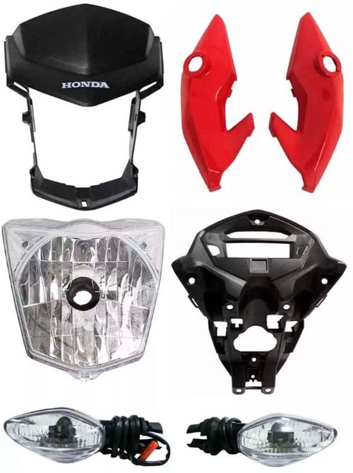 Kit Farol Fan 125 Fan 150 2014 2017 Titan 150 2014 2015 Fan 160 2016 Cores