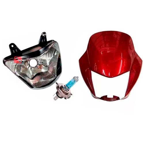 Farol Carenagem Frontal e Lâmpada Nx400 Falcon 2000 A 2008 Cores