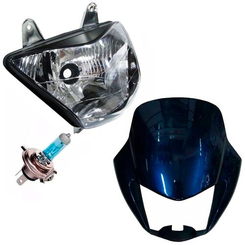 Farol Nx4 Falcon Lampada Carenagem Farol Azul 2003