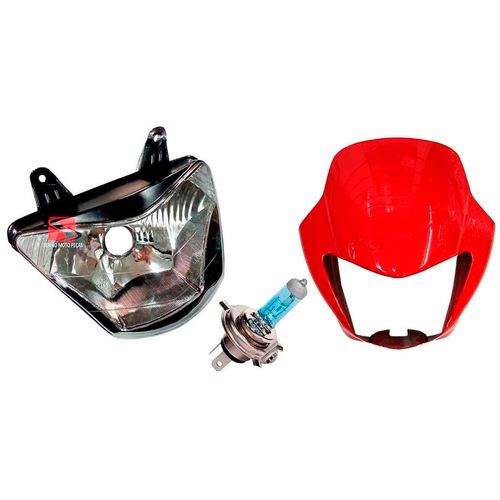 Farol Nx4 Falcon Lampada Carenagem Farol Vermelha 2000/2001