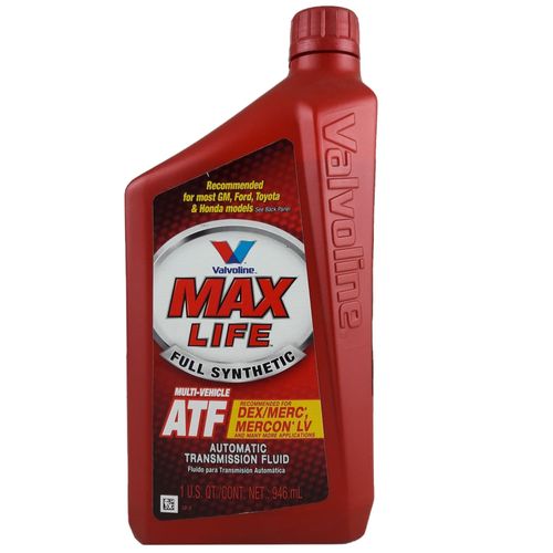 Óleo para Câmbio Automático Valvoline Max Life Mult ATF Totalmente Sintético 946mL