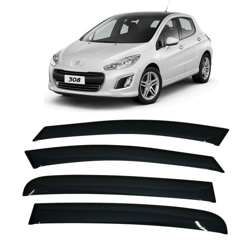 Calha de Chuva 4 Portas Peugeot 308 2012 até 2018