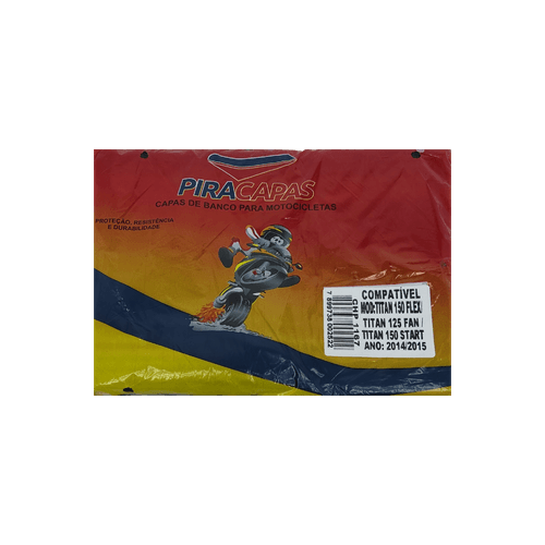 Capa de Banco Fan 125 / Fan 150 / Start 150 2014 à 2015 - Piracapas