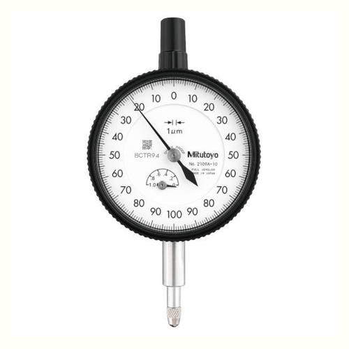 Relógio Comparador 1mm 0,001mm Tampa Com Orelha Anti-Travamento de Fuso Mitutoyo 2109A-10