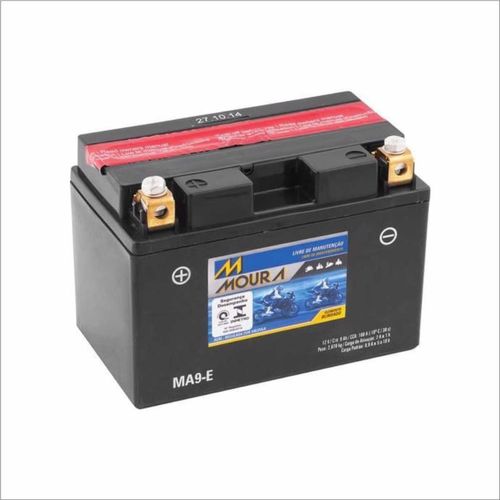 Bateria AGM Moto Moura 12V 9Ah MA9-E HAYABUSA GSX-R750 GSX-S750 SFV650 SV650 SV650A TL1000R YAMAHA