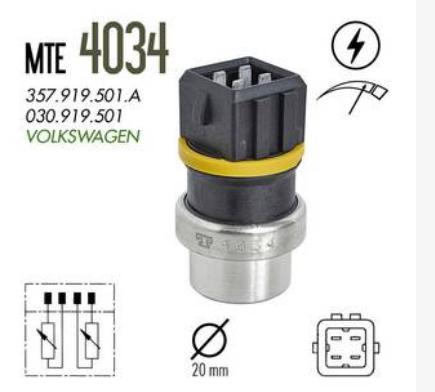 Interruptor Temperatura Gol G2 1.0 8V 16V 1997 Mi At