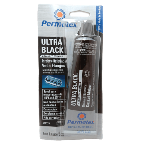 Cola Silicone Alta Temperatura 95G Preta