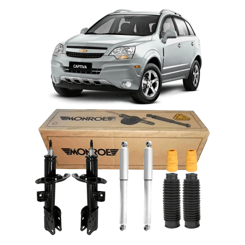 Kit 4 Amortecedores Captiva 2.4 3.6 2008 A 2017 + Kit Completo