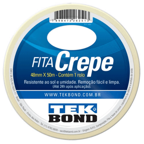 Fita Crepe 48mm X 50m - Tek Bond